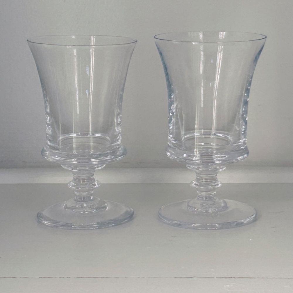 Simon Pearce - DOVER Collection - Handblown - Pair Glasses - Wine